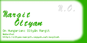 margit oltyan business card